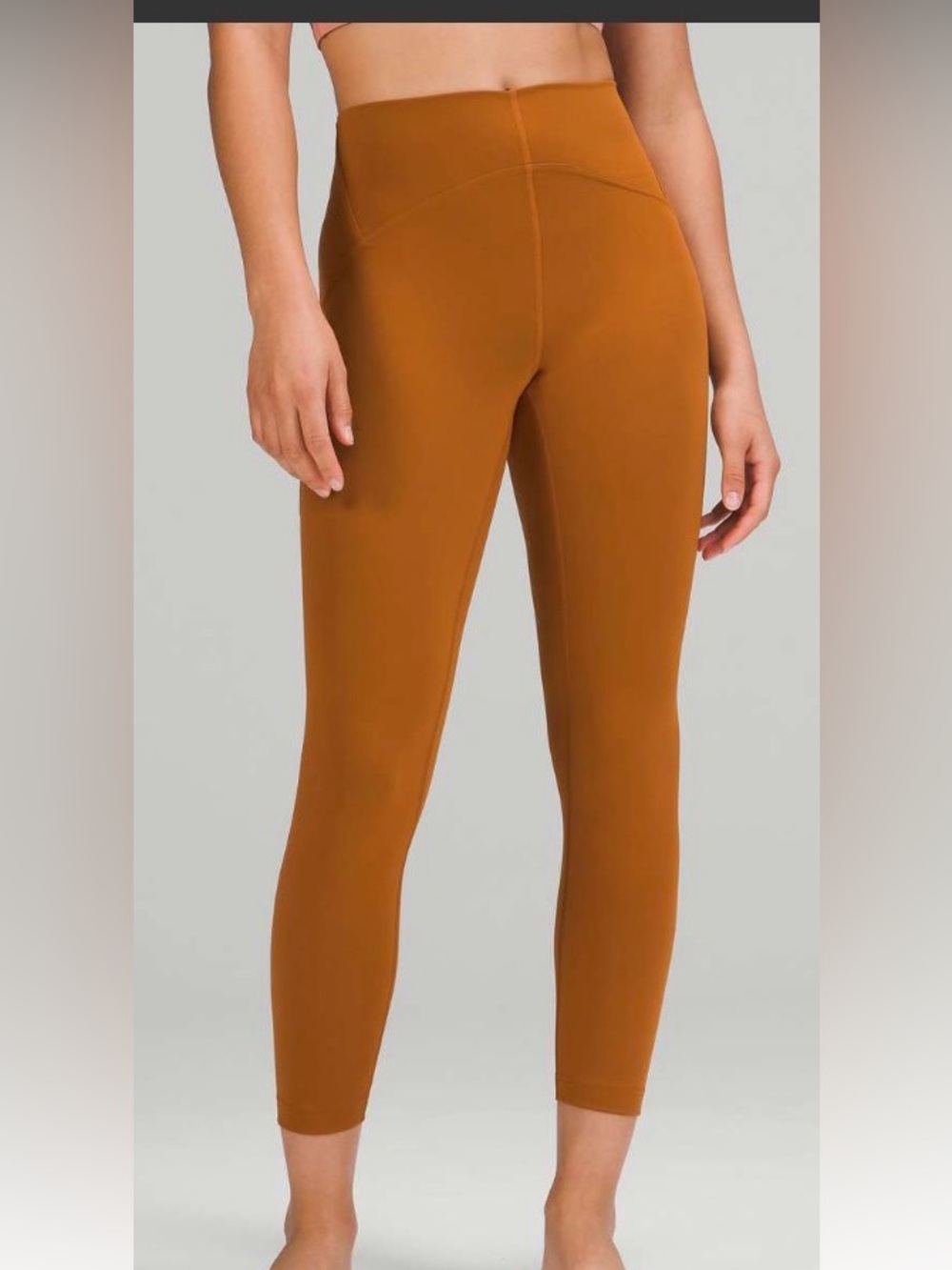 lululemon instill high rise right 25” Size 6 Athletic Leggings butternut brown
